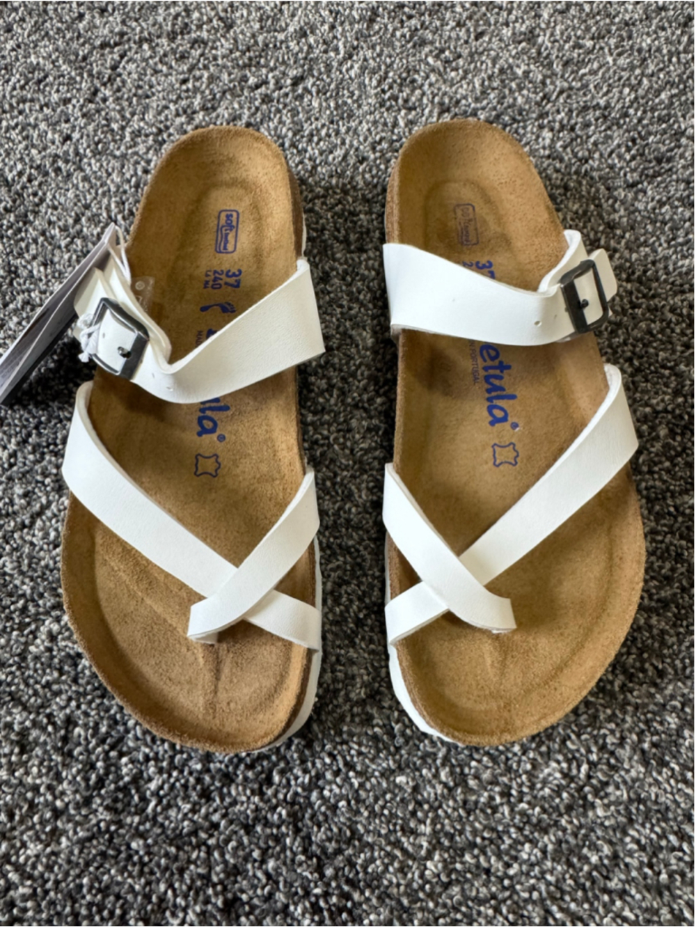 Women's Betula by Birkenstock Mia Sandals in White Size 37/6.5 NWT - Picture 3 of 13
